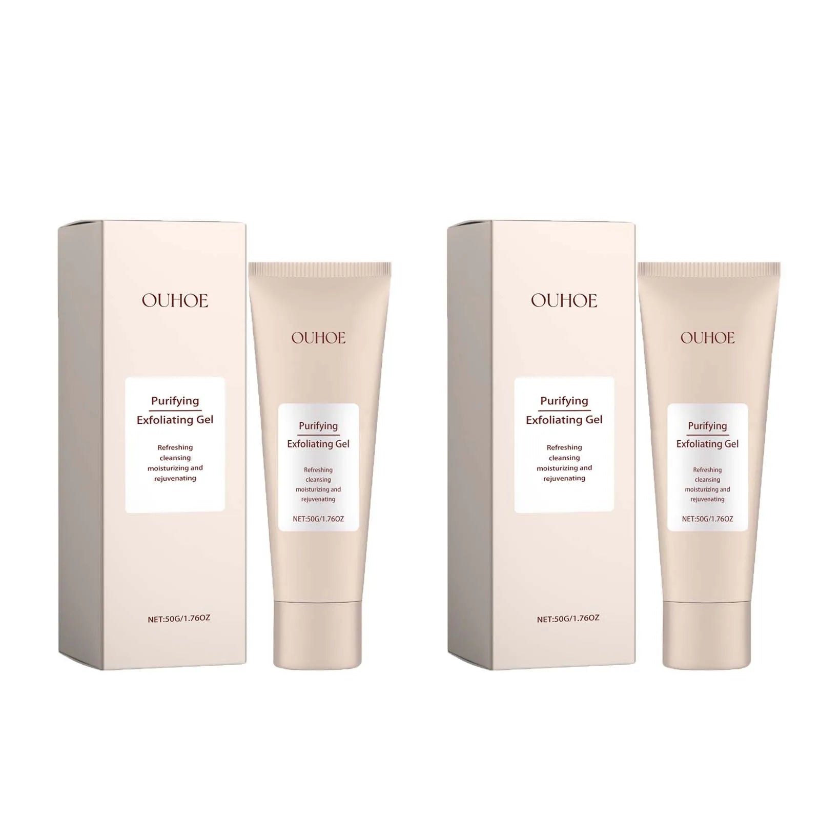 Exfoliating Gel Gentle Cleasning Pore Skin Smoothing Remove Dead Skin Blackhead Removal Cleansing Brighten Peeling Face Scrub Qme 2 x 50g boxed