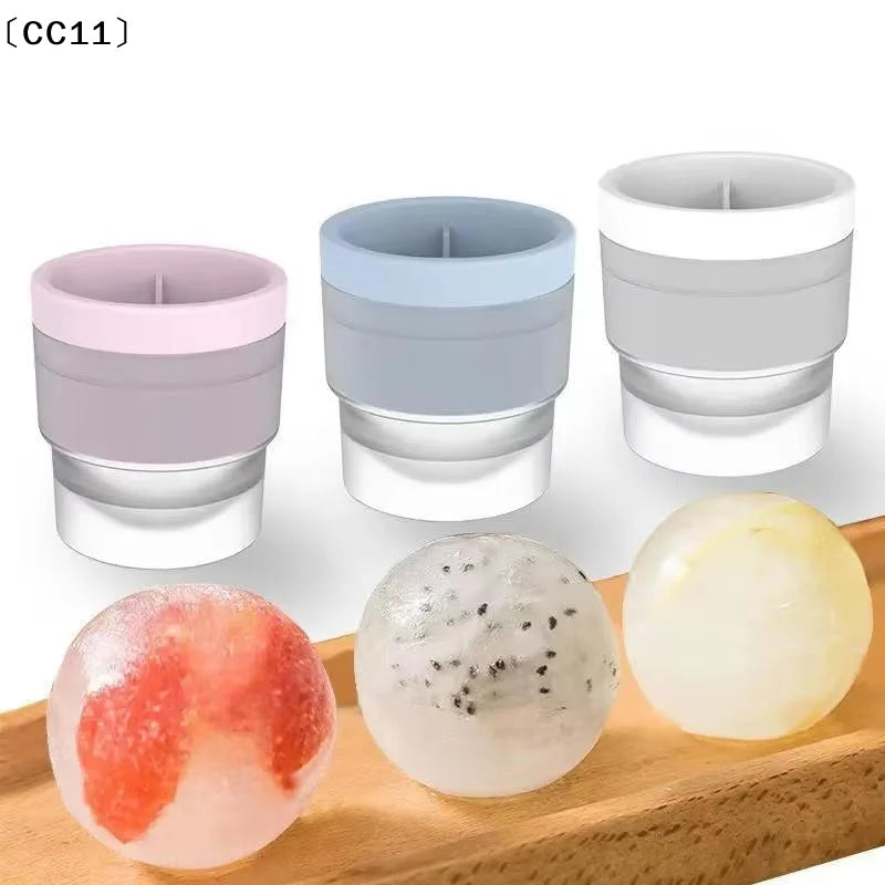 Ice Maker Food Grade Sphere Mold Stackable Slow Melting DIY Ball Qme