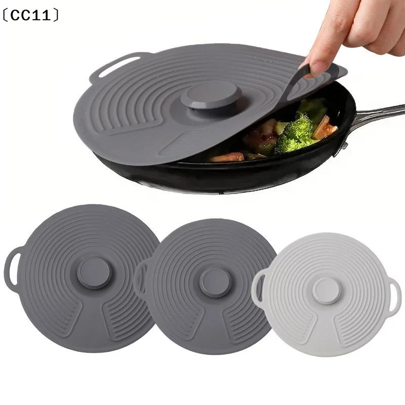 Silicone Bowl LIDS Microwave Splash Reusable Heat-resistant Suitable Qme