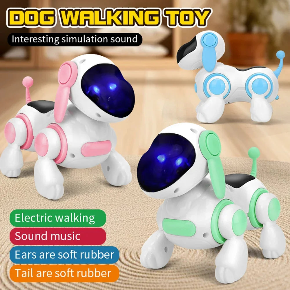 Robot Electronic Dog Robot Dog Stunt Walking Dancing Toy Intelligent Touch Remote Control Electric Pet for Children's Toys Qme