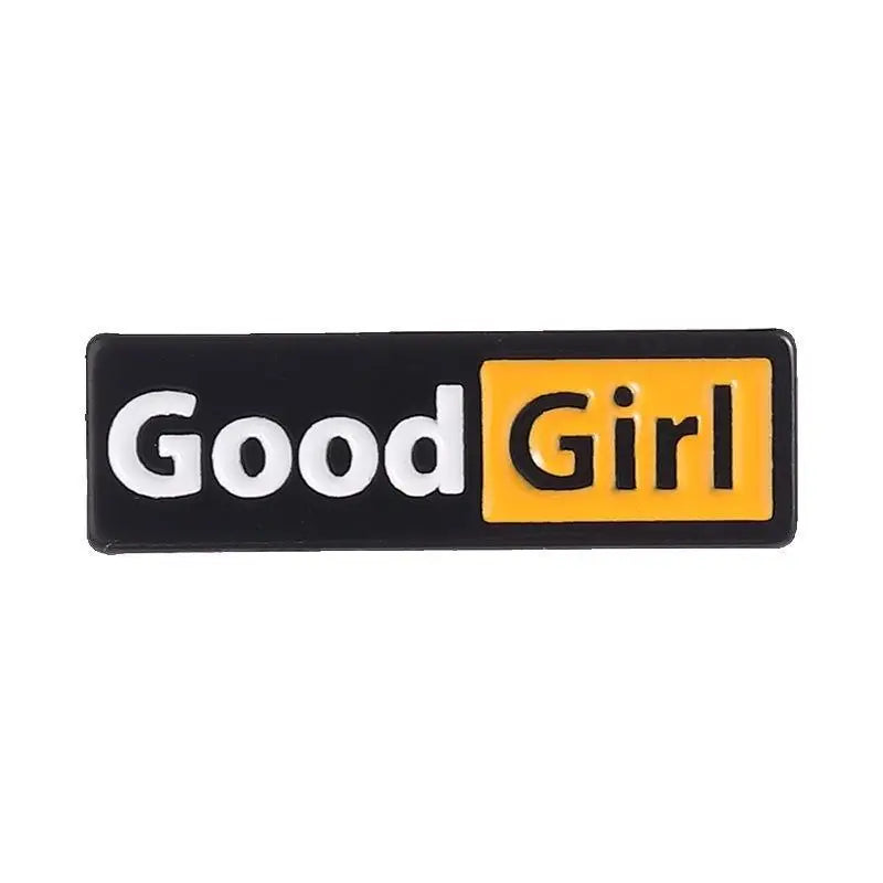 Good Boy & Girl Identity Enamel Pin Fun Unisex Fashion Accessory Daily Wear Jewelry Gift For Friend Stylish Clothing Decoration Qme A1