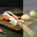 3-in-1 Serrated Peeling Knife Premium Vegetable Peeler Handle Bottle Qme Default Title