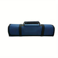 Roll Tool Bag Large Size Wrench Roll Up Portable Pouch Bag 22 Pockets Kit Multi-functional Spanner Tool Organizer Folding Pouch Qme Blue