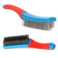 Heavy Duty Stainless Steel Wire Brush Comfortable Plastic Handle Qme Default Title