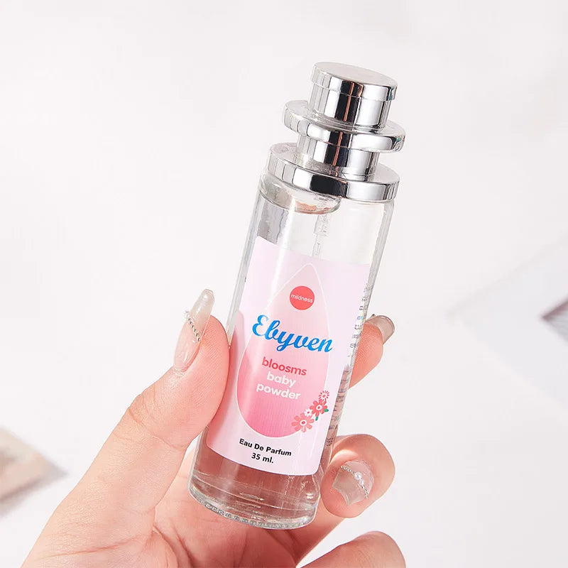 Portable Floral Eau De Toilette Spray Durable Fragrance Mini Bottle Qme A-Powder tower 35ML