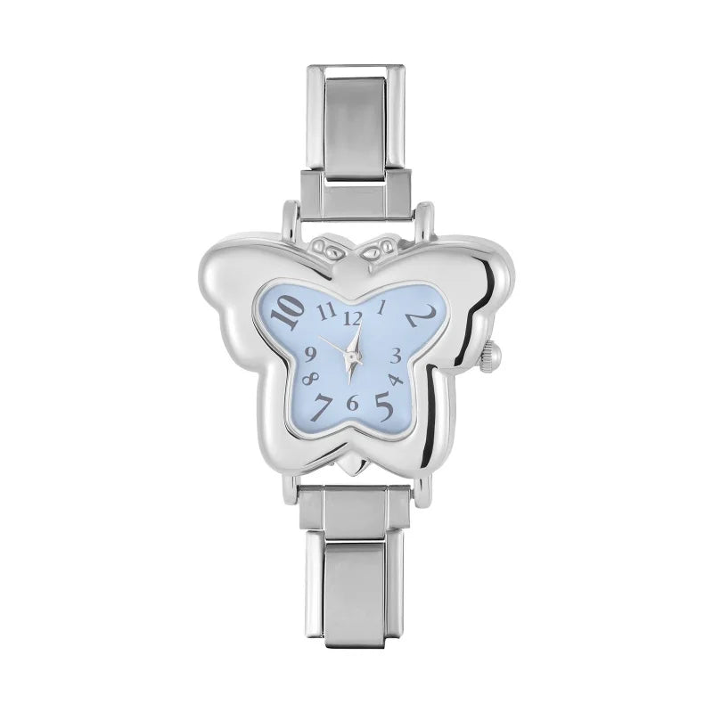 Wholesale Women's Men DIY Width Italian Elastic Charm Stainless Heart