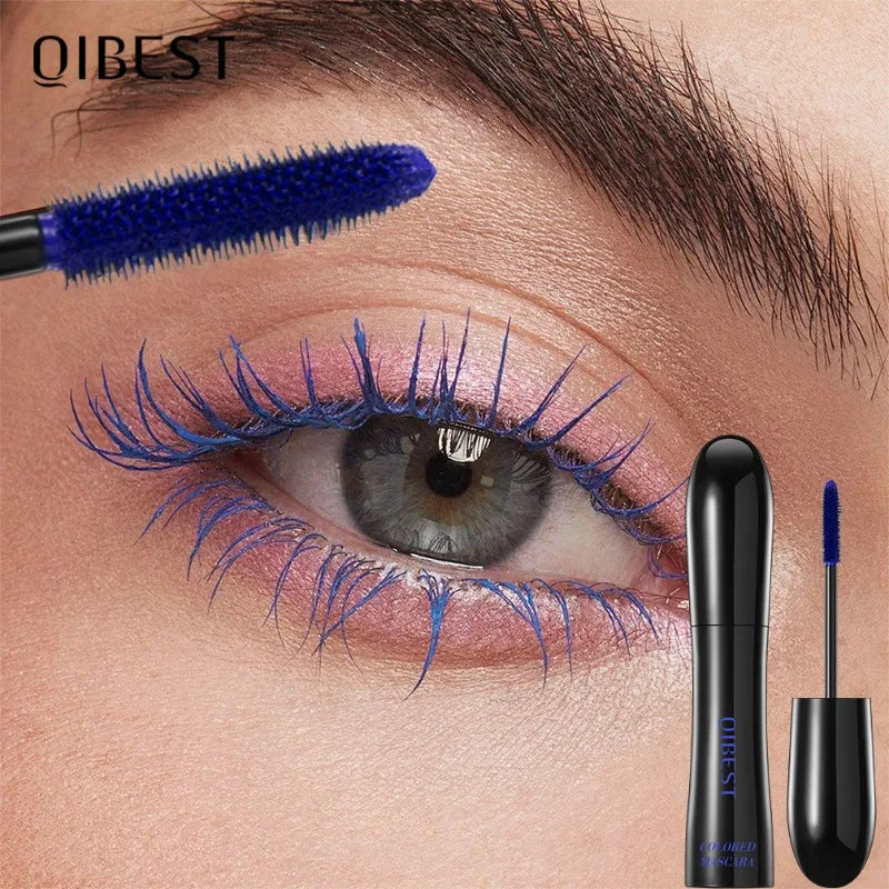 6 Colorful Mascara Waterproof Long-lasting Voluminous & Lengthening, Smudge-Proof for Halloween Costume Party & Stage Makeup Qme