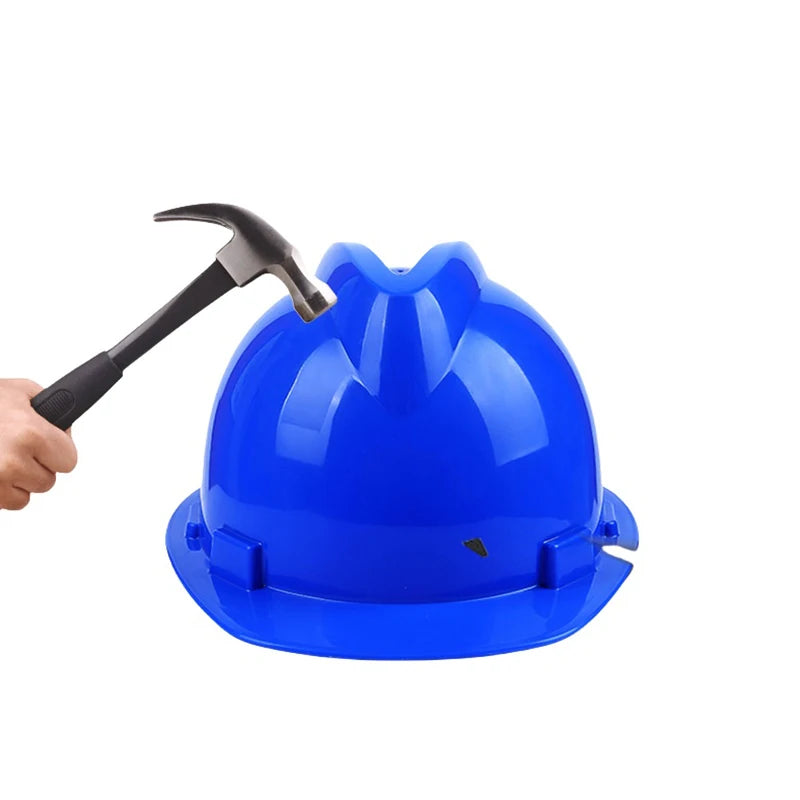 Durable Construction Strength Working Helmet Impact Resistant Qme Blue