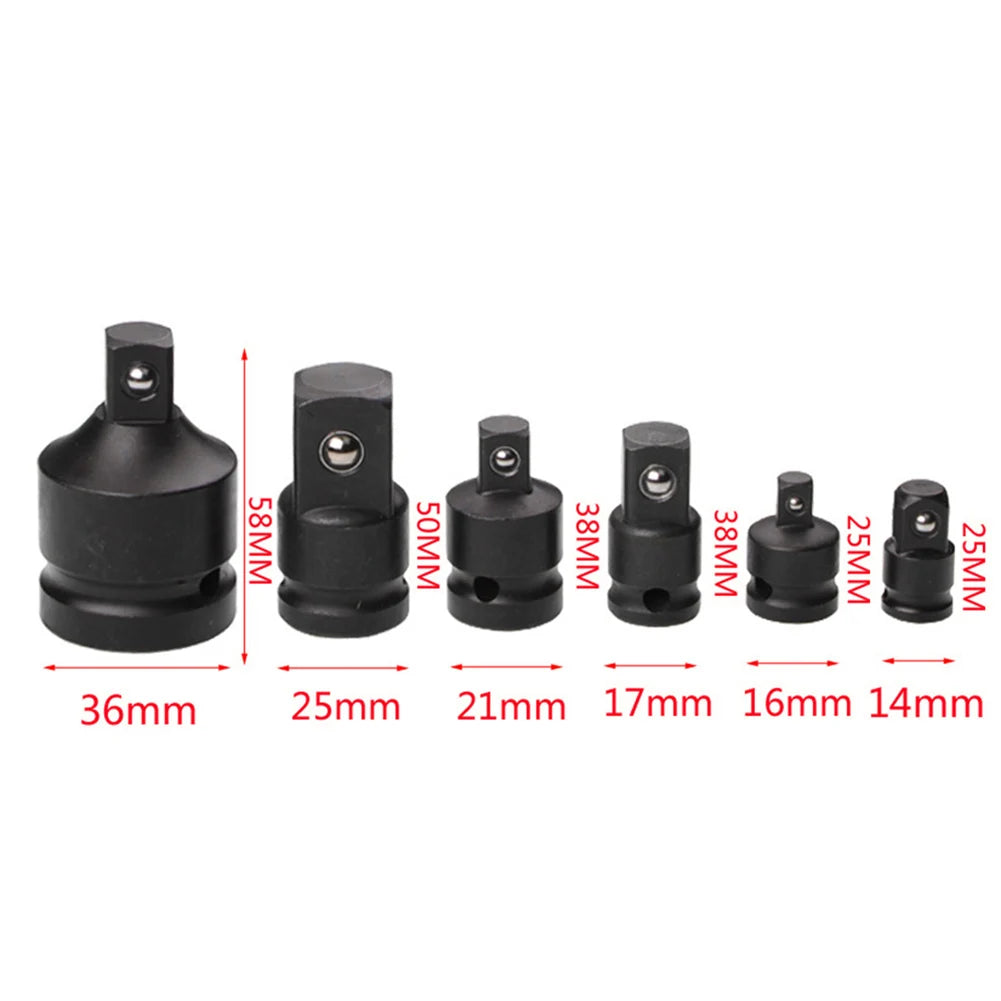 Socket Convertor Adaptor 1/2 To 3/8 3/8 To 1/4 3/4 To 1/2 Air Wrench Joints Ratchet Drive Adapter Socket Adaptor Repair Tools Qme 3-8 to 1-4
