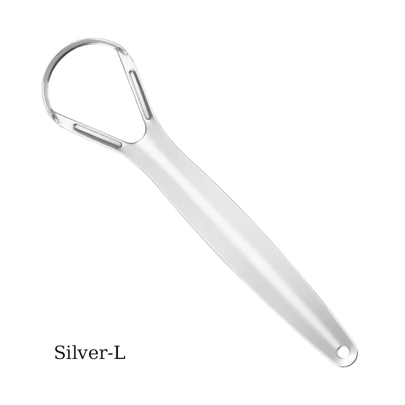 1 Reusable Stainless Steel Useful Tongue Scraper Cleaner Fresh Breath Qme B China Mainland