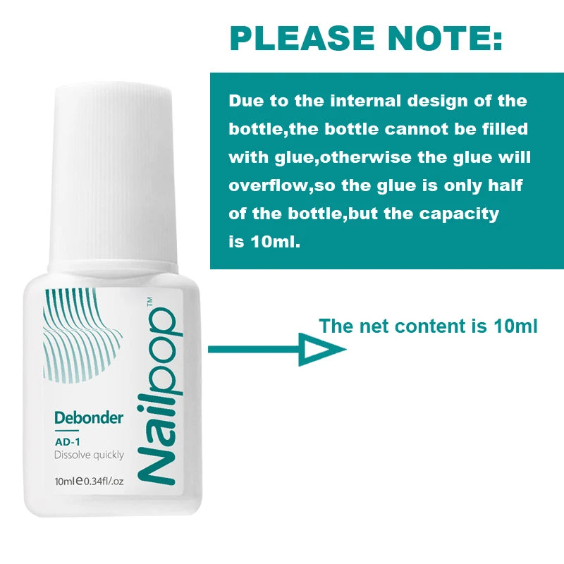 Nailpop Removeing False Nails Debonder Glues Rhinestone Remover Nail Qme