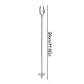 Bird Cage Food Skewer Stainless Fruit Stick Holder Bird Food Holder for Cage Foraging Macaw Parakeet Cockatiel Conure Finch Qme L