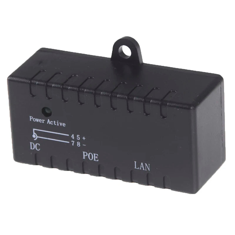Passive POE Injector IP Camera VoIP Phone Netwrok AP Device 12V 48V Qme