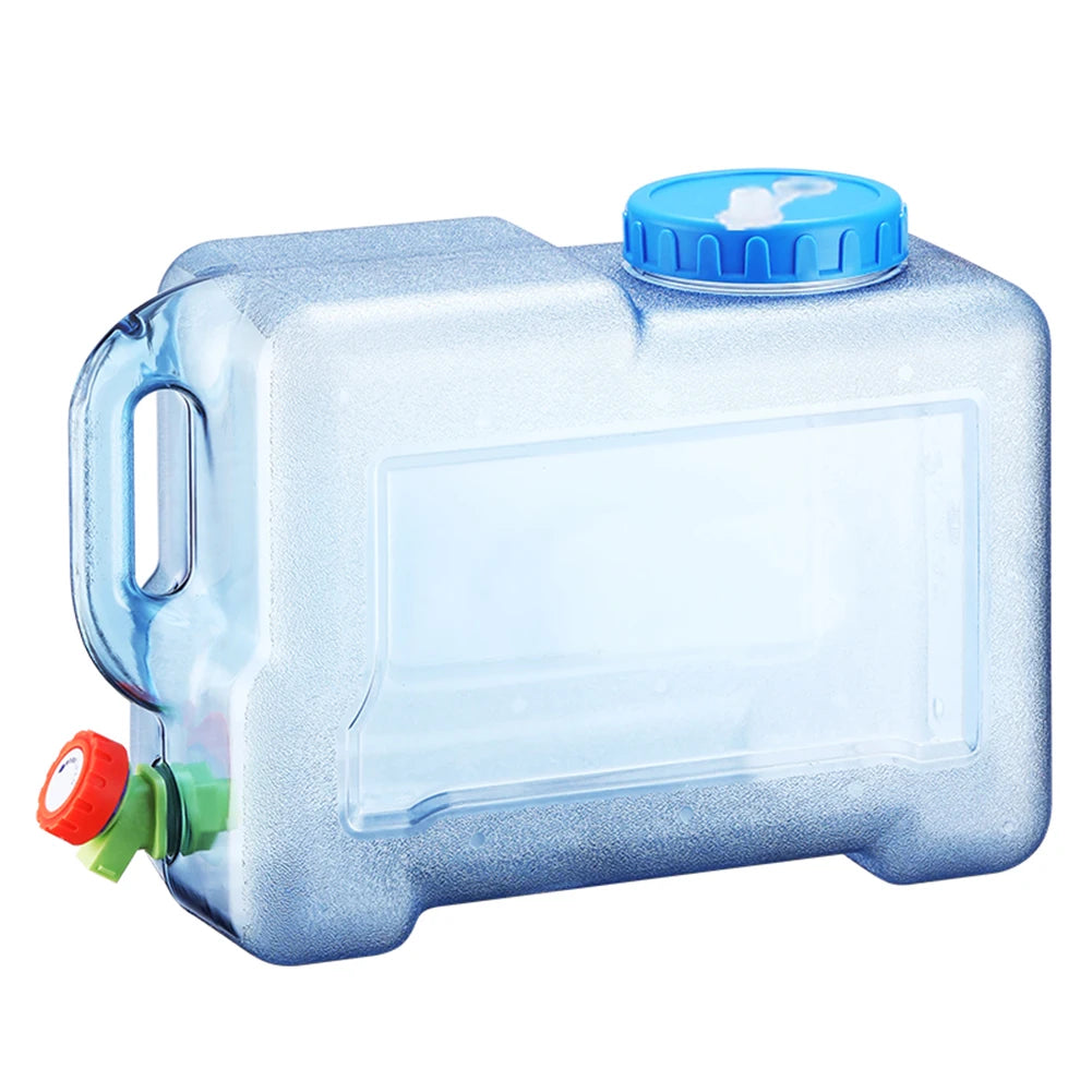 5L Water Container with Faucet Camping Water Container Portable Multipurpose for Outdoor Hiking Travel Emergency Qme 12LV