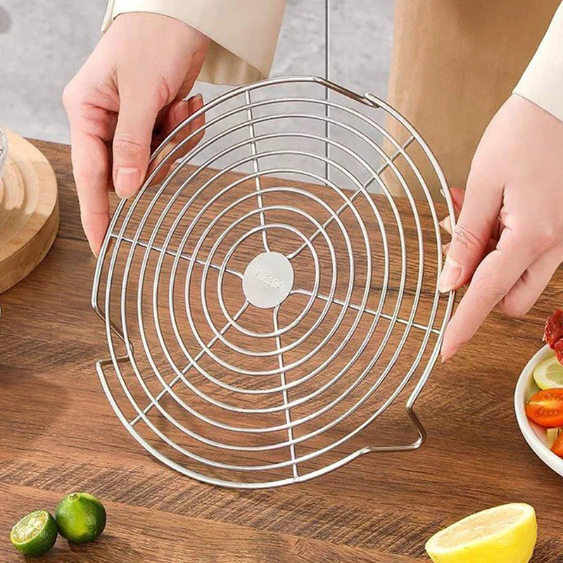Stainless Steel Steamer Rack Multifunction Pot Steaming Tray Dumplings Eggs Grill Stand Kitchen Tableware Cooking Utensils Qme