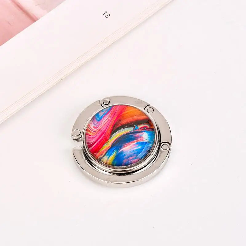 Fashion Foldable Handbag Hook Portable Purse Hook For Women Durable Creative Desk Hanging Rack Girls Gift Qme A7