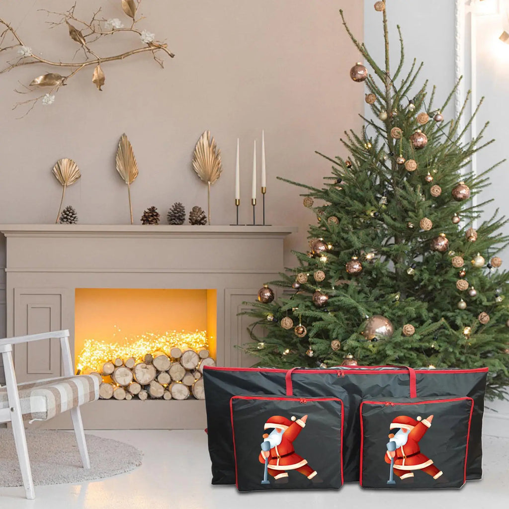 Christmas Tree Storage Waterproof Christmas Artificial Wreath Organizer Pouch Dustproof Bag For Holiday Ornaments Lighting Qme