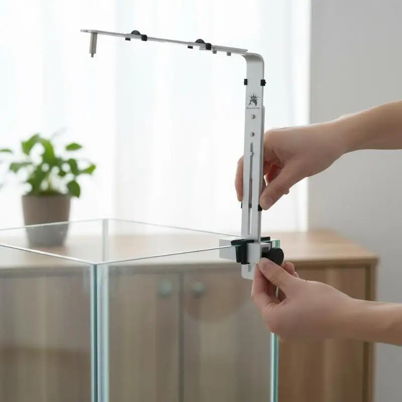 Aquarium Light Bracket Stable Support Hanging Lamp Fish Holder Qme