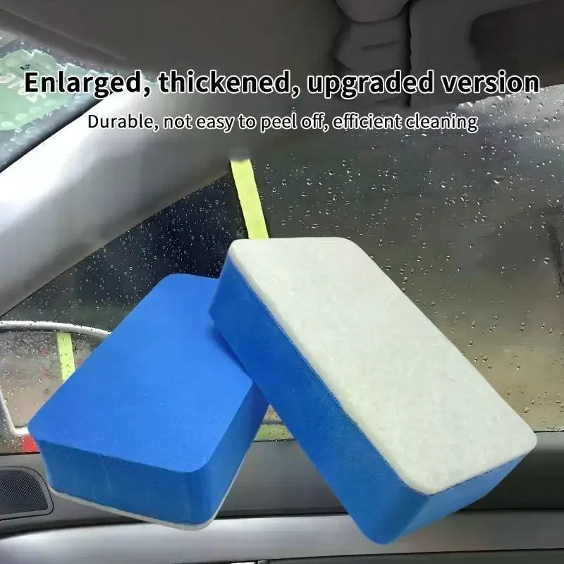 Car Glass Oil Film Cleaning Sponge Wiper Polishing Wool Felt Brush Qme