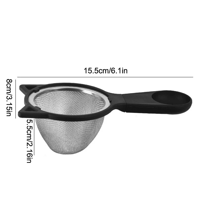 Versatile Stainless Steel Fine Mesh Strainer-Perfect For Coffee,Flour Sift More-Ideal Kitchen Gadget For Cooking And Food Prep. Qme