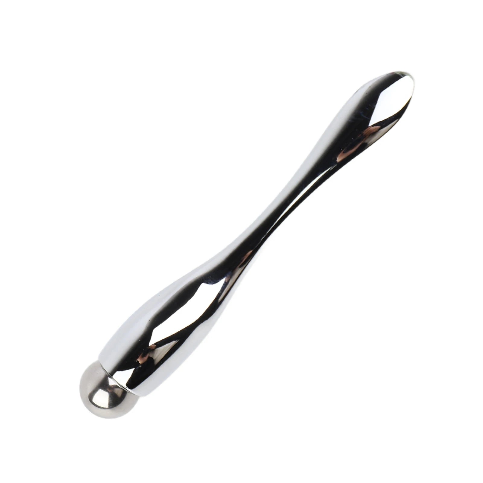 Eye Cream Roller Eye Cream Roller Wand Stylish Light Luxury Promote Absorption Metal Eye Massager Wand Face Roller Massager Tool Qme silver