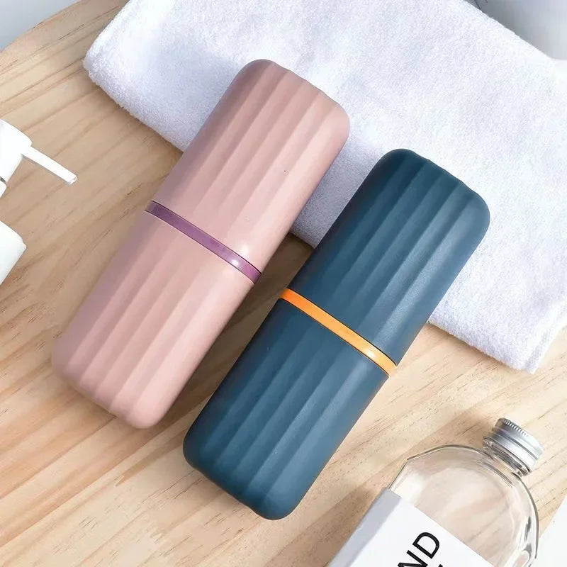 Simple Home Travel Rinse Cup Mouthwash Cup Tooth Bucket Toothbrush Toothpaste Storage Box Toothpaste Box Portable Set Qme
