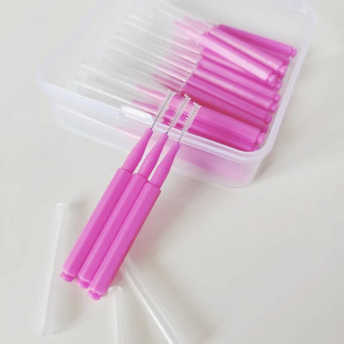 0 6- Interdental Brushes Health Care Tooth Push-pull Removes Food Qme