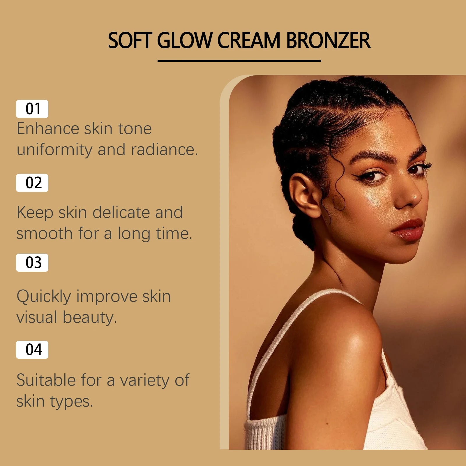 Brown Tanning Cream Sunless Self Tanning Body Bronzer Summer Beach Outdoor Natural Tanning Moisturizing Treatment Black Cream Qme