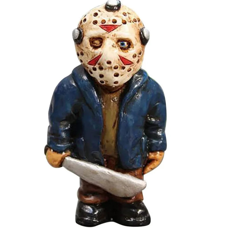 Horror Movie Killer Resin Pendant Cosplay Halloween Party Decoration Prop Scary Pumpink Head Mask Car Accessries Festival Gift Qme I