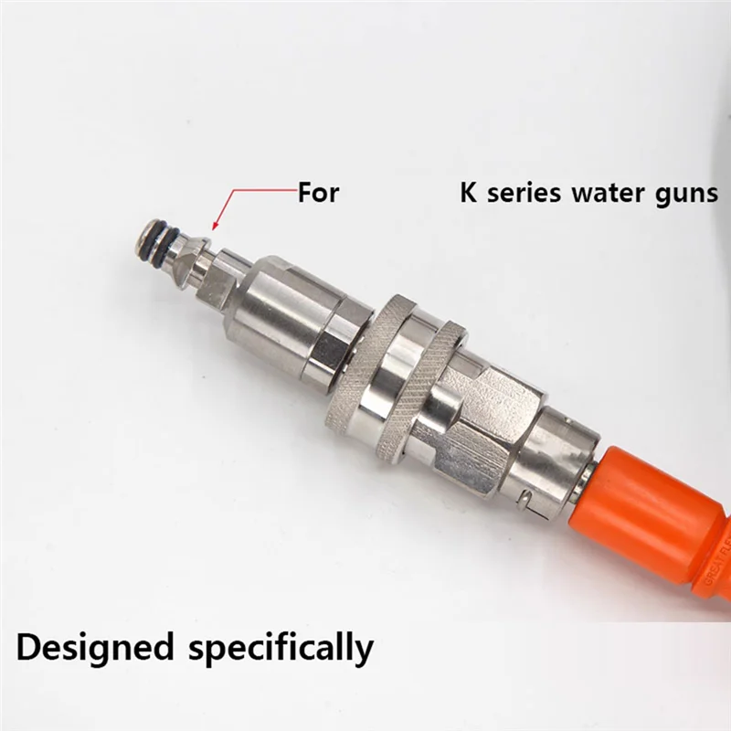 A02F-High Pressure Washer Adapter 3/8 Quick Plug Set Hose Quick Connector For Karcher Water Anti-Winding Conversion Joint Qme