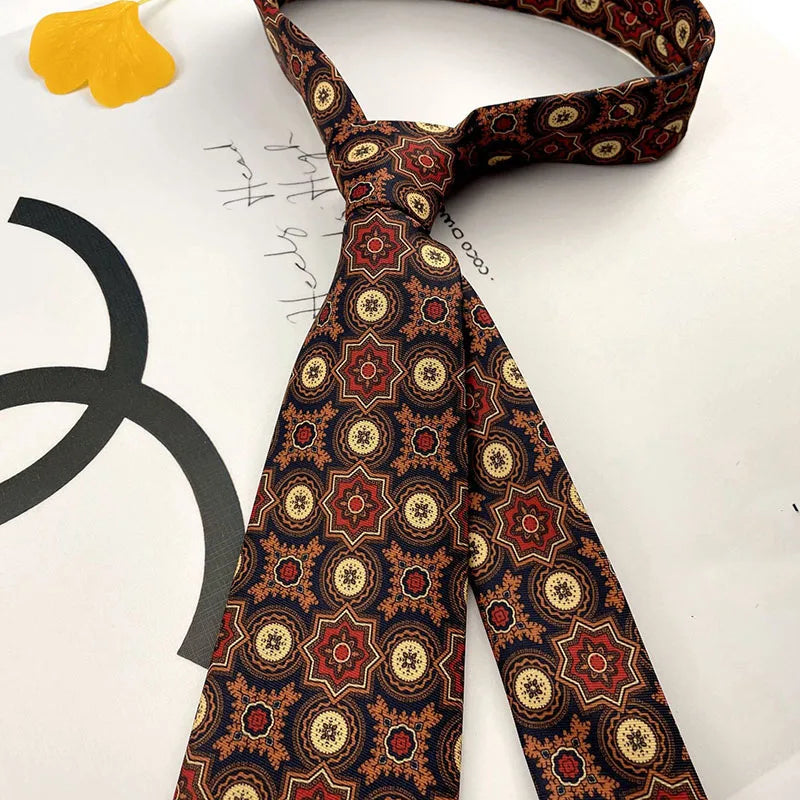 Fashion Men Tie Flower Paisley Geometric Novelty Design Silk Qme h6-1