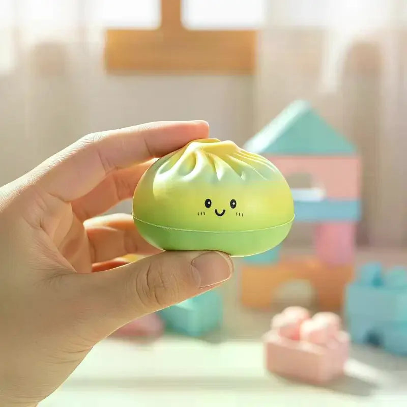 Simulation Dumpling Soft Colorful Stress Relief Toy Anti Anxiety Fidget Gift For Adults Relieve And Pressure Qme