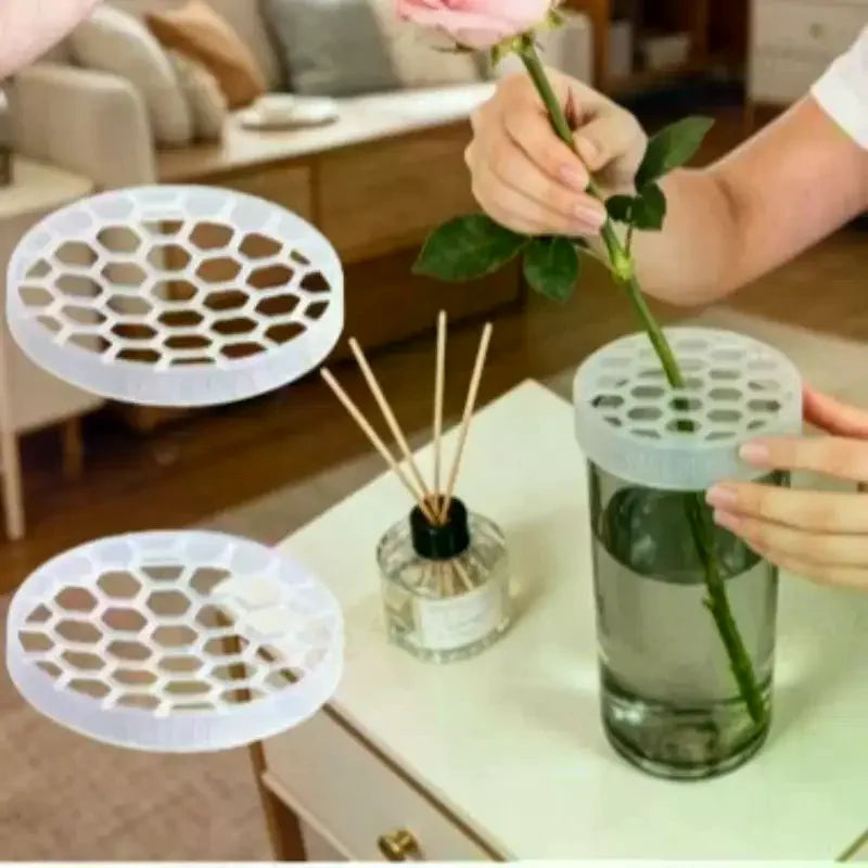 DIY Arrangement Holder Vase Grid Insert Reuseable Flower Arrangements Supplies Flower Arrangement Holder Plant Straw Fixation Qme