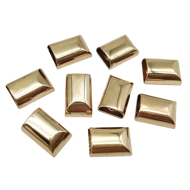 Metal Zipper Stopper Tail Clip Stop Plug Head Screw Diy Sewing Qme Gold 10PCS