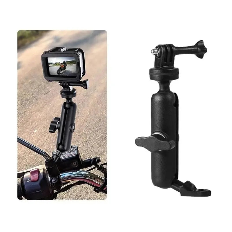 Motorcycle 360-Degree Camera Holder Versatile Mounting Bracket Steady Qme A2
