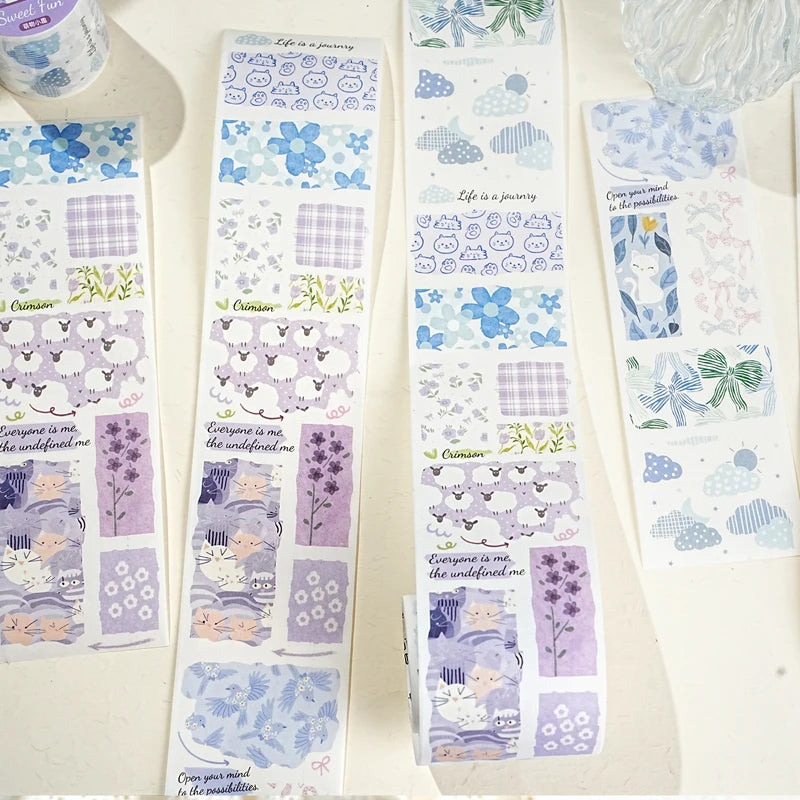 50mm*2m/Roll Fruit theme PET Tape Handbook Aesthetic Decorative Stickers Album Journals Scrapbooking Supplies Art Masking Tapes Qme