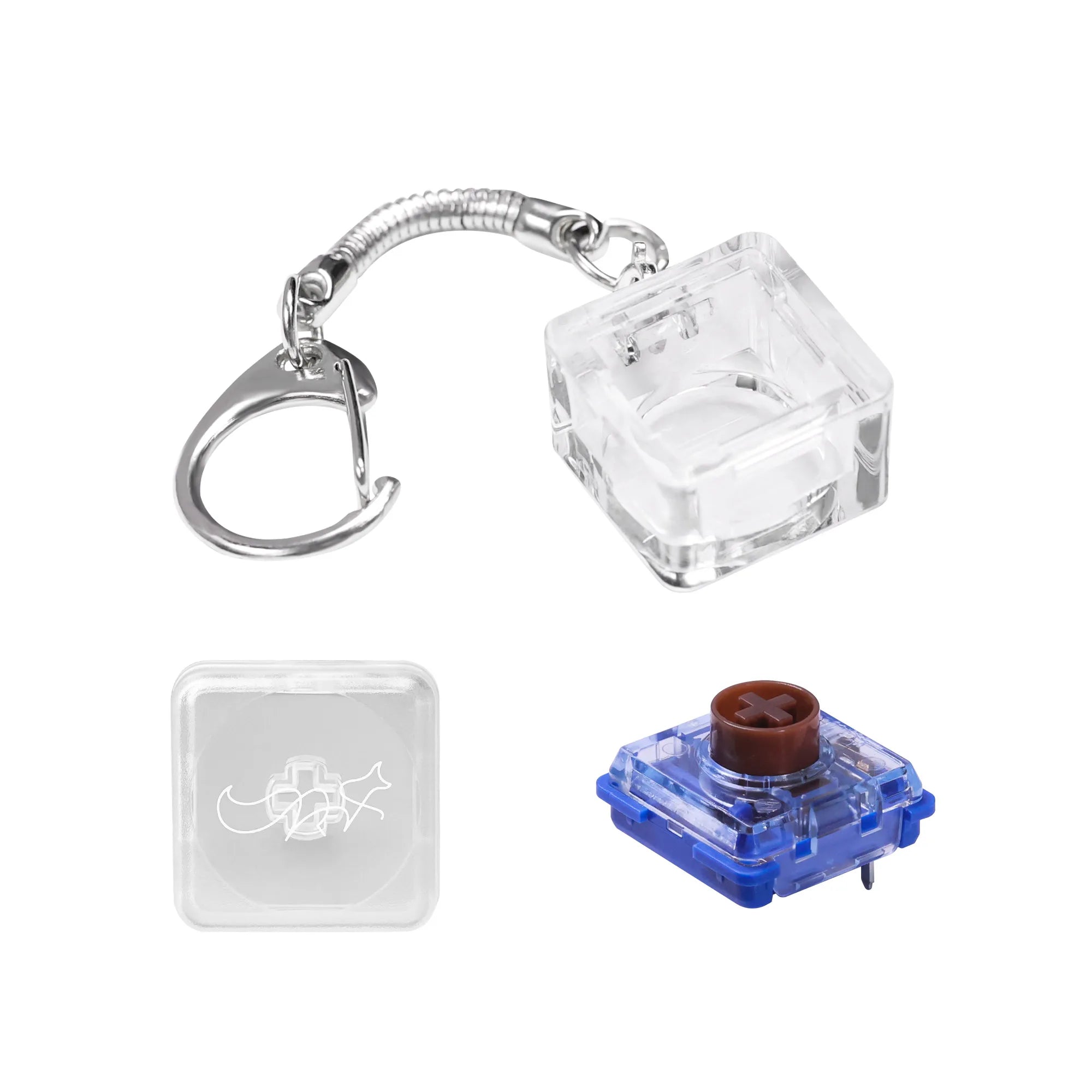 12 Kind Finger Button Anti-stress Toy Acrylic Mechanical Keyboard Keycaps Office Decompression Calming Children Adults Unzip Top Qme brown