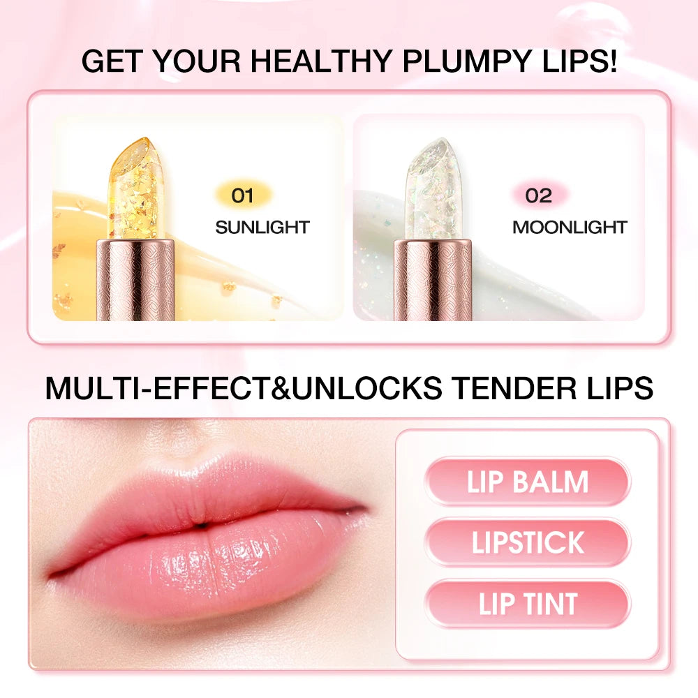 O TWO Lipstick Lip Gloss Balm Changing Transferproof Long Lasting Qme