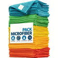 Microfiber Cleaning Cloth Random Dishwashing Household Rag Kitchen Qme Random Colors 10pcs