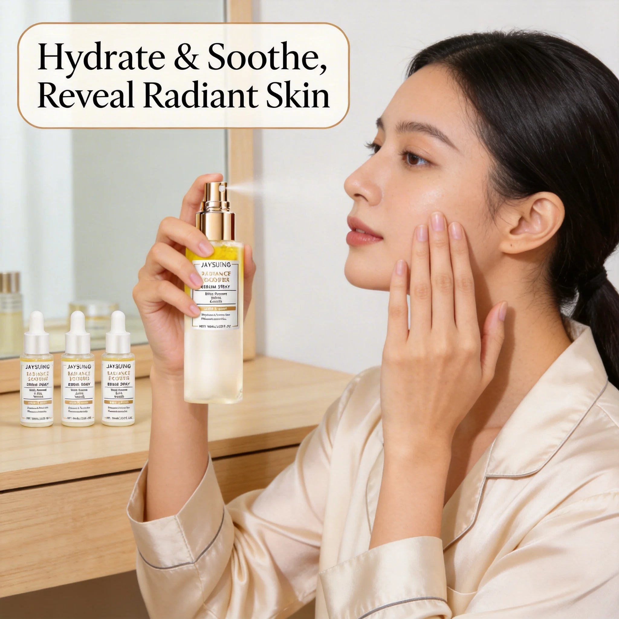 Whitening Essence Spray Even Skin Tone Fade Dark Spot Reduce Fine Qme