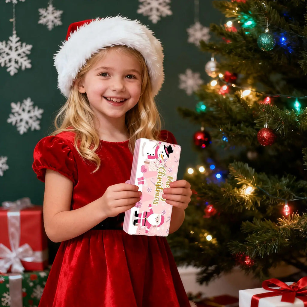 Christmas Money Holder 10-Slot Festive Box Merry Cash Envelope Women Qme