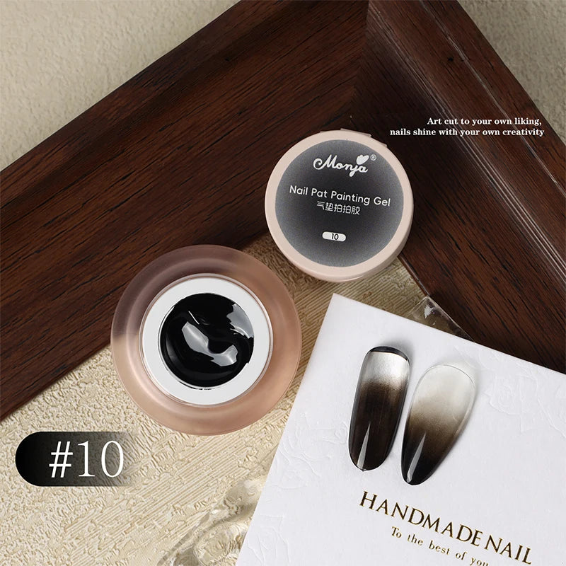 3D Cushion Nail Art Gel UV Gradient Blush DIY Charm Tools Qme black