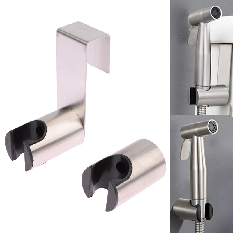Attachment Wall Shower Head Holder Sprayer Hook Nail Stainless Steel Qme