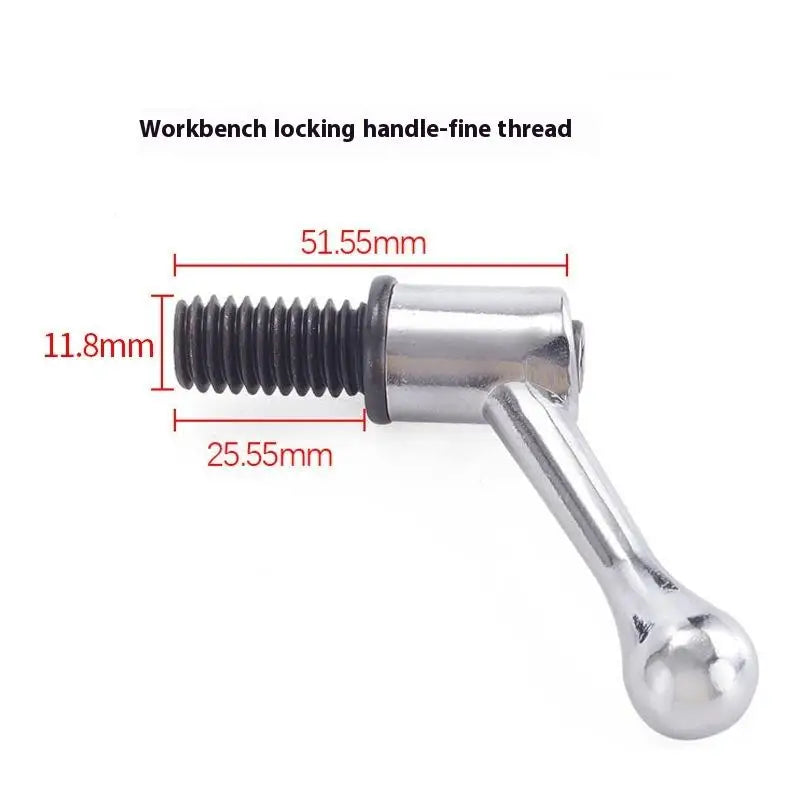 M8 Milling Machine Handle Spindle Locking Screw 1/2 Worktable Adjustable Handle Handle Milling Machine Accessories Qme A1