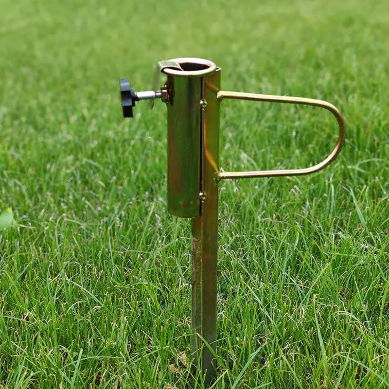 Anchor Metal Patio Umbrella Holder Garden Parasol Sun Stand Outdoor Qme