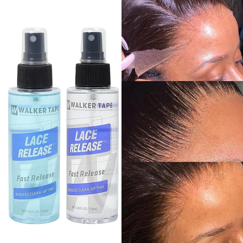 Hair Extension Glue Remover Spray Gentle Adhesive Wigs Wefts Easy Qme