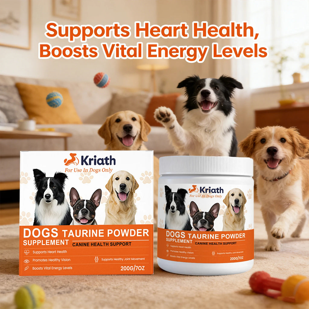 Dogs Taurine Powder Support Heart Health Boosts Vital Energy Levels Maintain Healthy Joint Movement Daily Nutrition Supplements Qme