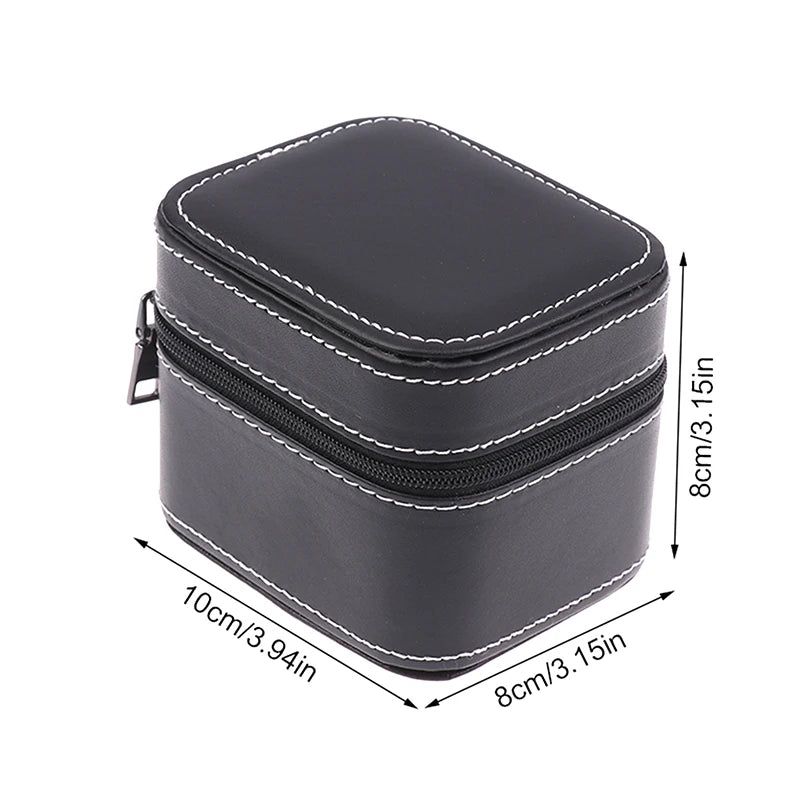 PU Leather Car Line Watch Box Business Pocket Portable Zipper Fashion Qme