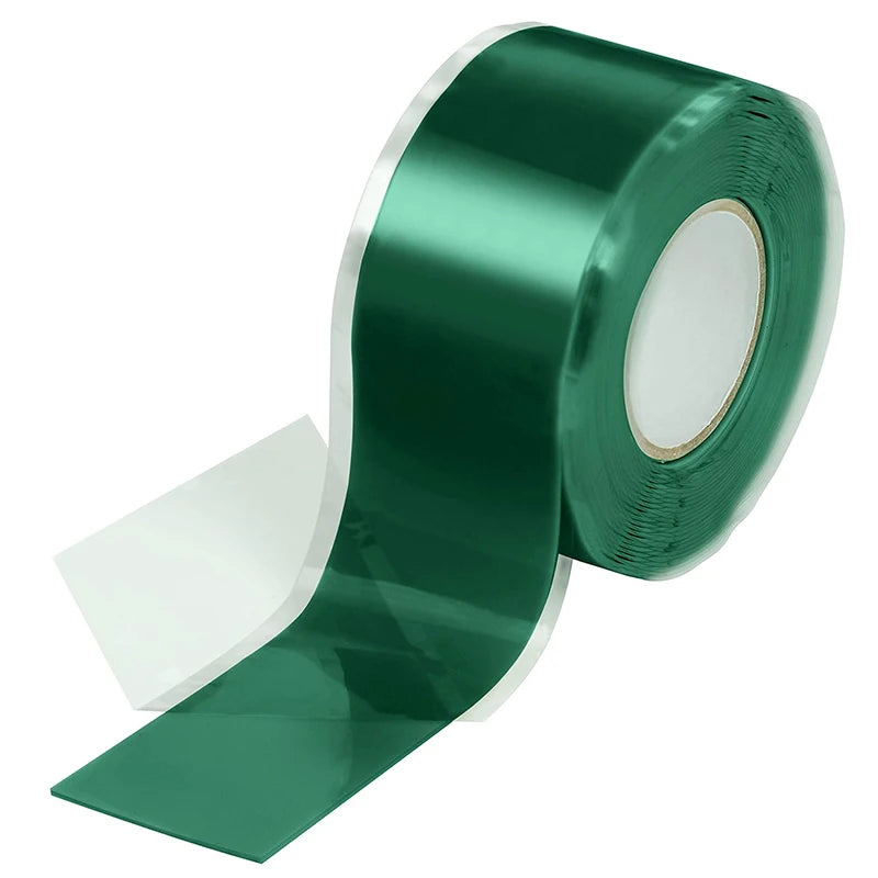 300cm Pipe Stop Leaks Repair Tape Self-Fusing Silicone Rubber Waterproof Insulation Super Strong Adhesive Stretchable Duct Tapes Qme Green 3M 25mm|China Mainland