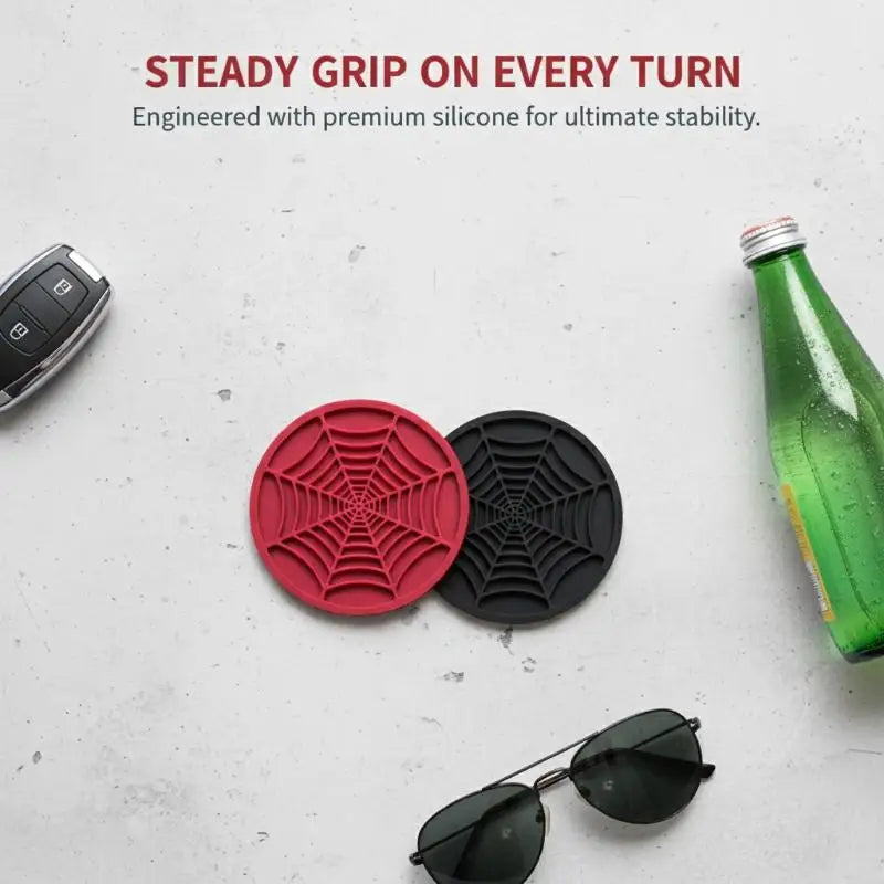 Universal Auto Cup Holder Coaster Silent Pad Anti-slip Car Stable Qme